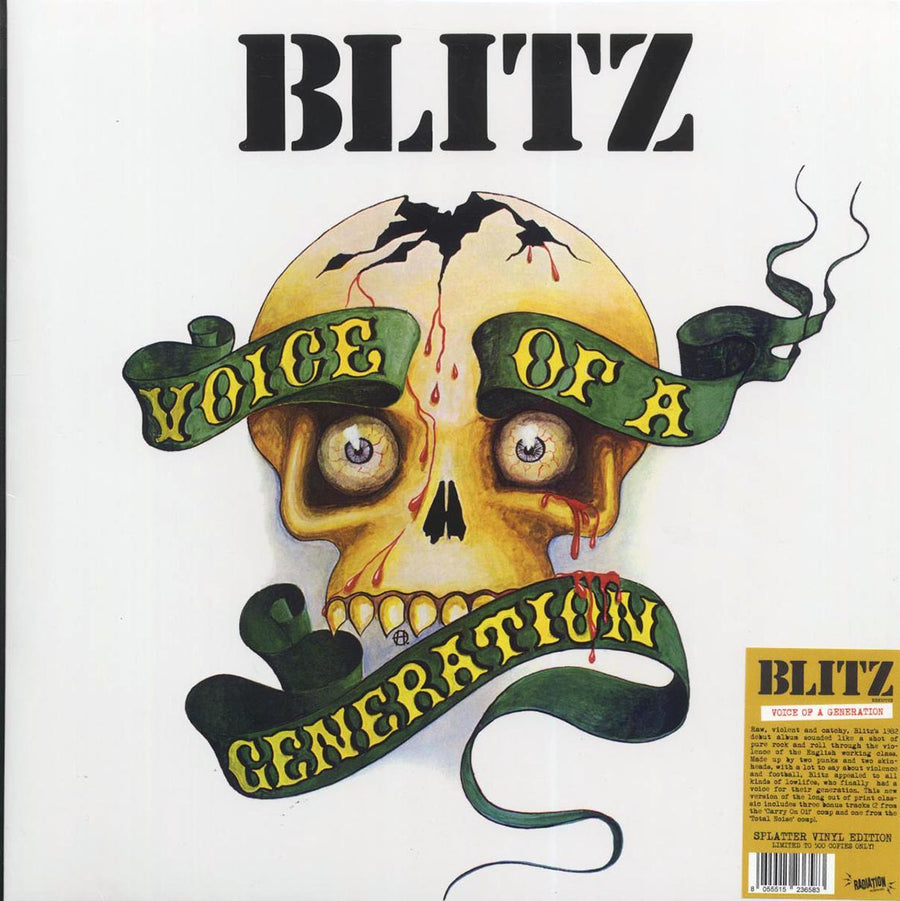 Blitz - Voice Of A Generation (ltd. 500 copies made) (white/green splatter vinyl) - Vinyl LP, LP