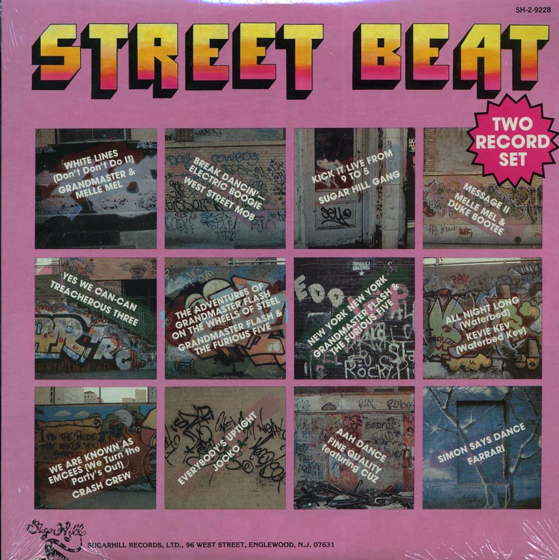 Grandmaster Flash, Treacherous Three, Jocko, Melle Mel, Sugarhill Gang, Kevie Kev, Etc. - Street Beat (1984 ORIGINAL PRESS) (orig. press) (2xLP) (marked/ltd stock) - Vinyl LP