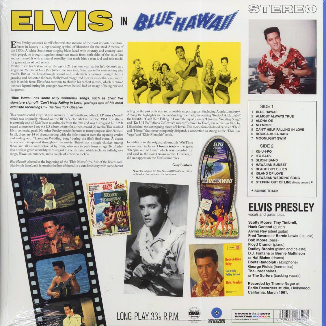 Elvis Presley - Blue Hawaii (+bonus track) (180g) (blue vinyl) - Vinyl LP, LP