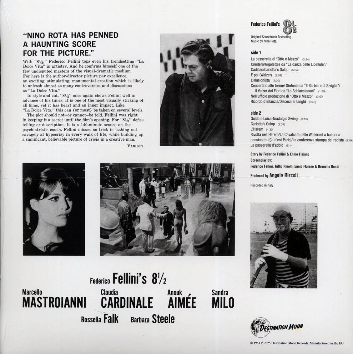 Nino Rota - Federico Fellini's 8 And A Half (ltd. 500 copies made) (clear vinyl) - Vinyl LP, LP