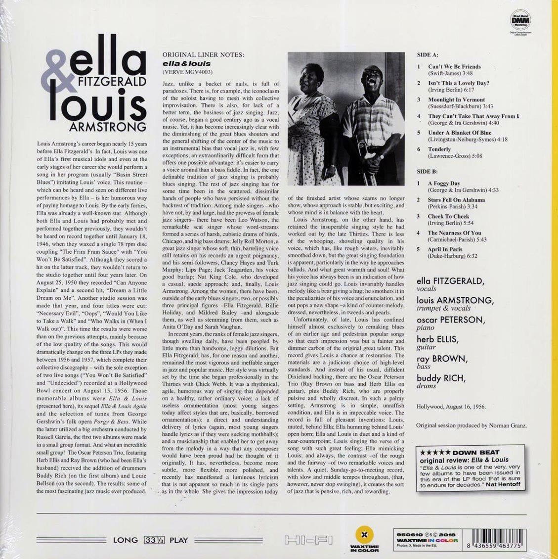 Ella Fitzgerald, Louis Armstrong - Ella & Louis (180g) (yellow vinyl) - Vinyl LP, LP
