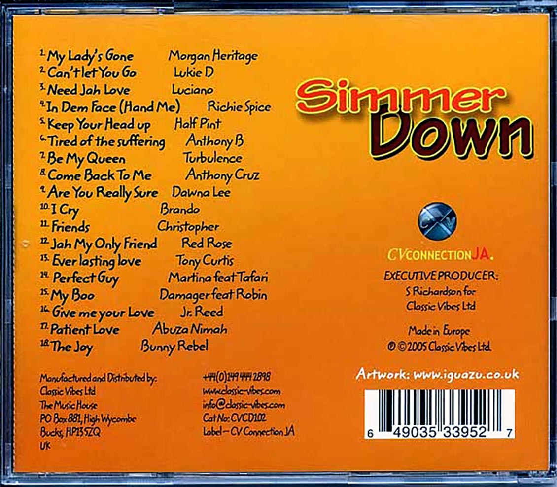 Luciano, Half Pint, Morgan Heritage, Etc. - Simmer Down - CD, CD
