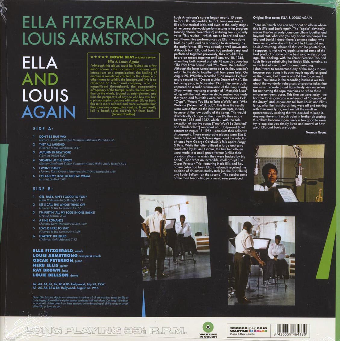 Ella Fitzgerald, Louis Armstrong - Ella And Louis Again (180g) (green vinyl) - Vinyl LP, LP