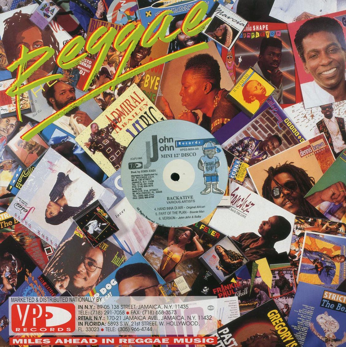 Louie Culture, Beenie Man, Original African, Gold Dust, Round Head - Backative (1993 ORIGINAL PRESS) (orig. press) - Vinyl LP, LP