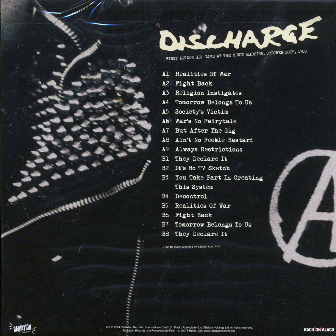 Discharge - First London Gig, Live At The Music Machine, October 20th, 1980 - Vinyl LP, LP