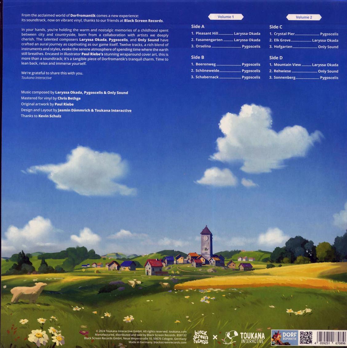 Laryssa Okada, Pygoscelis, Only Sound - Dorfromantik Soundtrack (2xLP) (feld yellow/blue fluss) - Vinyl LP, LP