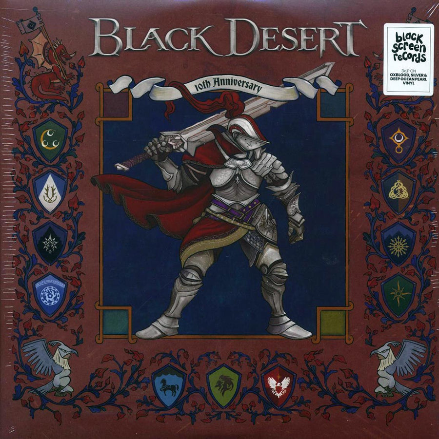 Various - Black Desert: 10th Anniversary (10th Anniv. Ed.) (3xLP) (oxblood/silver/pearl vinyl) - Vinyl LP, LP