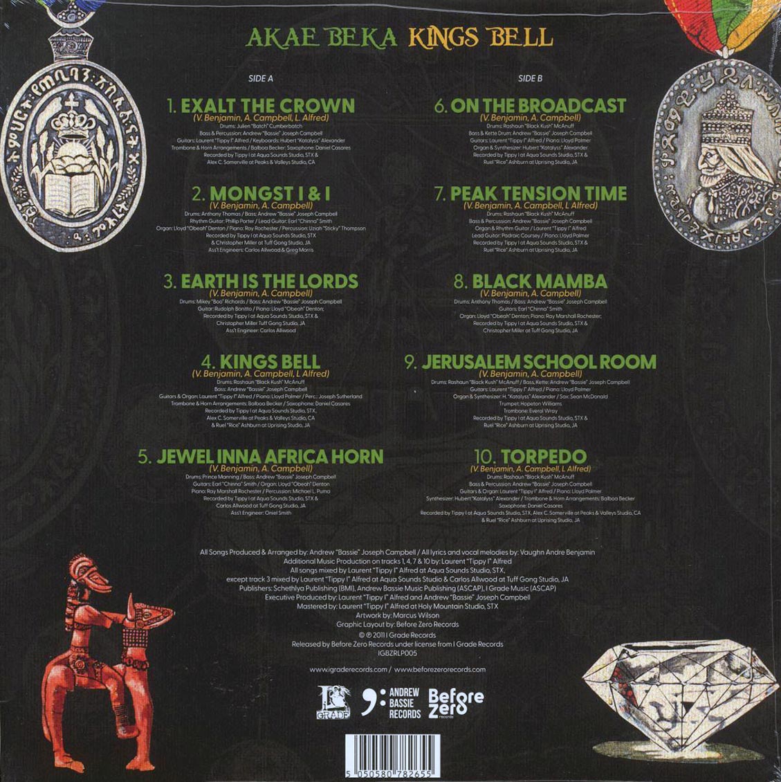 Akae Beka (Vaughn Benjamin/Midnite) - Kings Bell - Vinyl LP, LP
