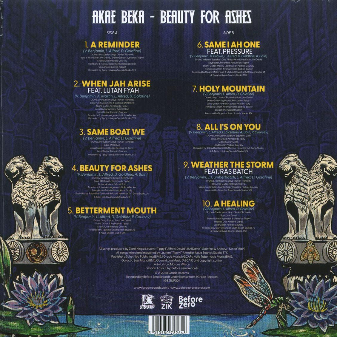 Akae Beka (Vaughn Benjamin/Midnite) - Beauty For Ashes - Vinyl LP, LP