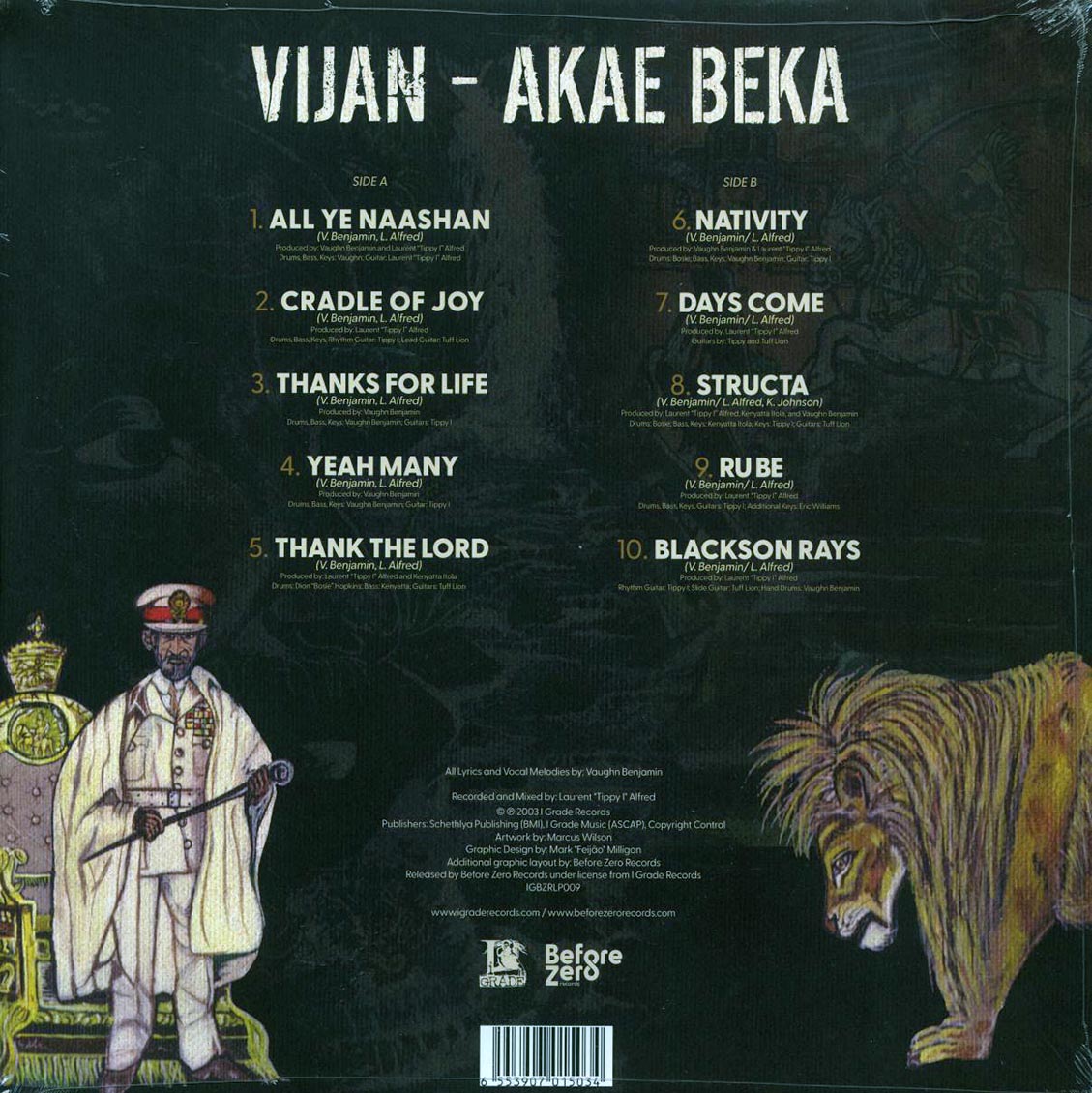 Akae Beka (Vaughn Benjamin/Midnite) - Vijan - Vinyl LP, LP
