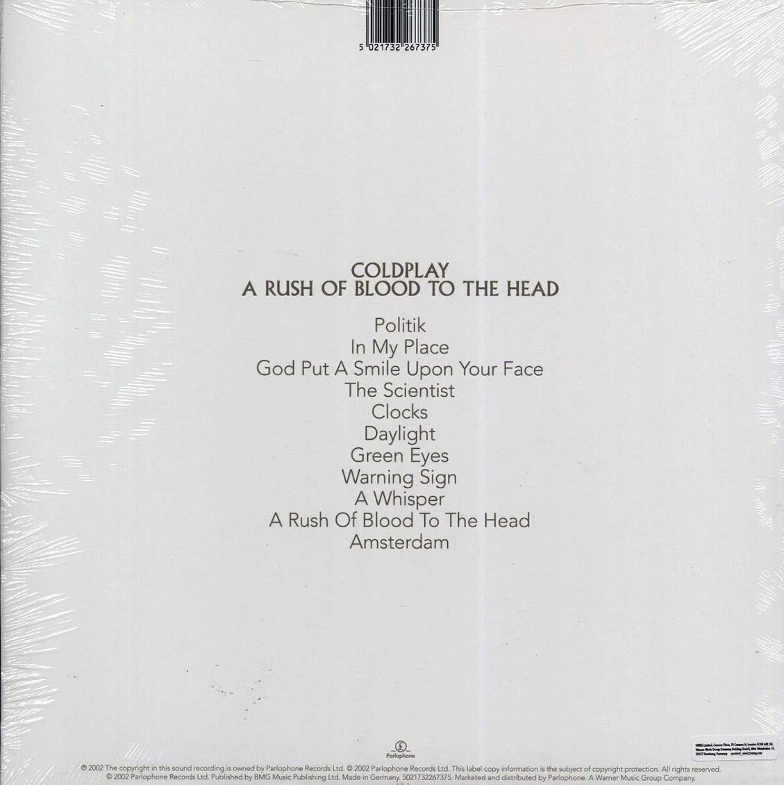 Coldplay - A Rush Of Blood To The Head - Vinyl LP, LP