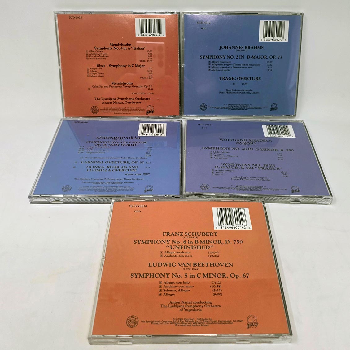 Ljubljana Symphony Orchestra - The Great Symphonies (5xCD) (box set) - CD, CD