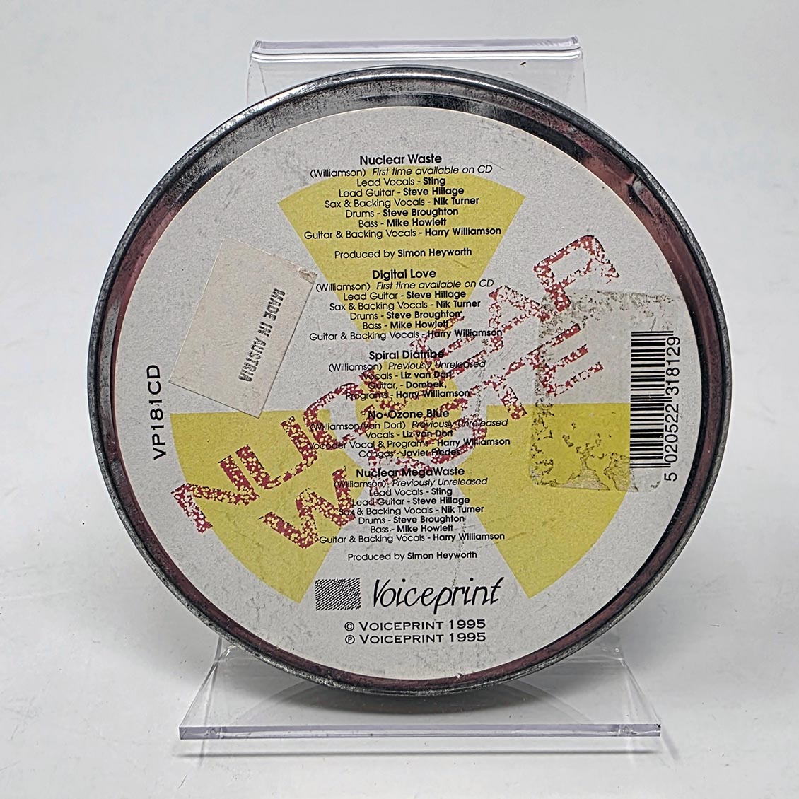 Sting, Steve Hillage, Nik Turner, Steve Broughton, Mike Howlett, Liz Van Dort, Etc.n - Nuclear Waste: Sting In A Tin (Tin Box Edition) - CD, CD