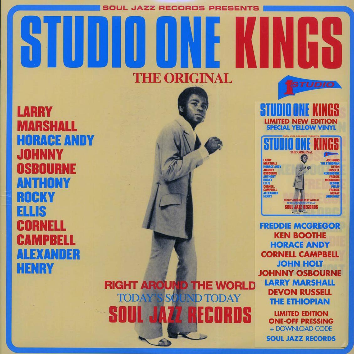 Larry Marshall, Horace Andy, Johnny Osbourne, Ken Boothe, The Ethiopian, Etc. - Studio One Kings (ltd. ed.) (2xLP) (yellow vinyl) - Vinyl LP