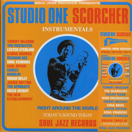 The Skatalites, Soul Vendors, Sound Dimension, Cedric Brooks, Etc. - Studio One Scorcher: Instrumentals (ltd. ed.) (3xLP) (orange vinyl) - Vinyl LP, LP