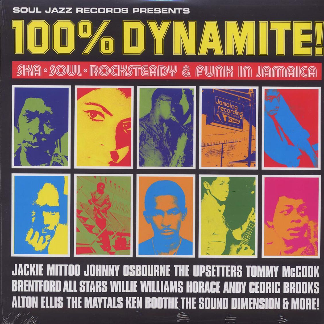 Johnny Osbourne, Cedric Brooks, The Maytals, Alton Ellis, Willie Williams, The Upsetters, Etc. - 100% Dynamite! (2xLP) - Vinyl LP