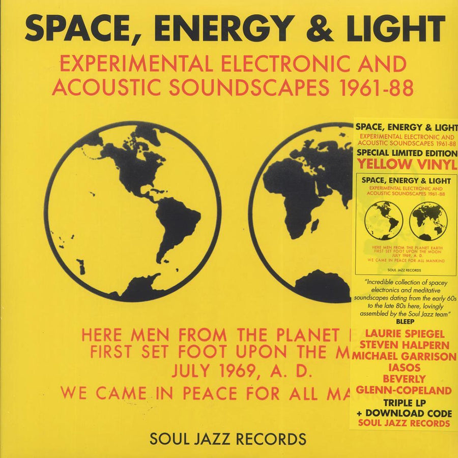 Various - Space, Energy & Light: Experimental Electronic And Acoustic Soundscapes 1961-88 (3xLP) (yellow vinyl) - Vinyl LP, LP