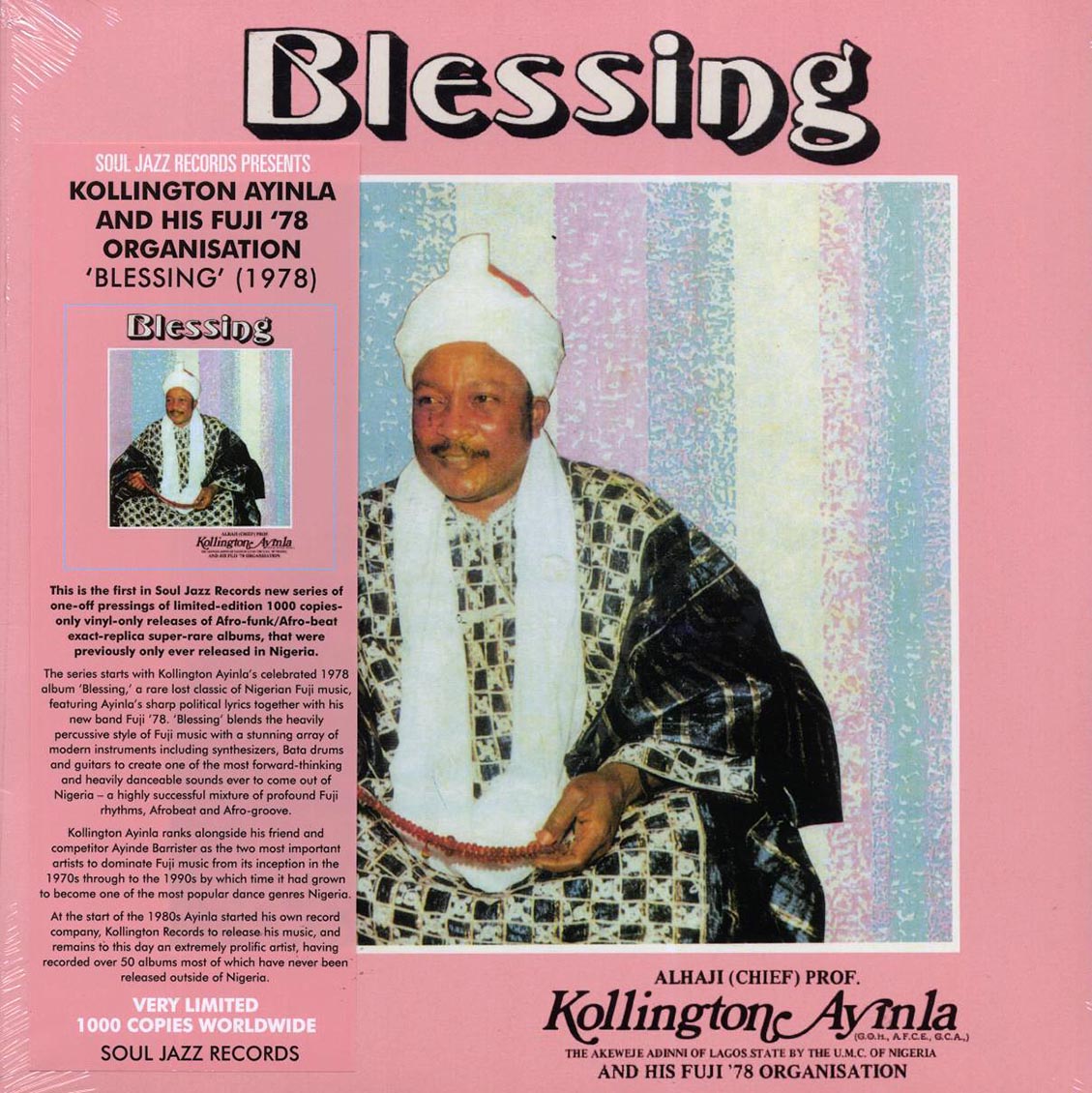 Alhaji Chief Prof. Kollington Ayinla & His Fuji '78 Organisation - Blessing (ltd. ed.) - Vinyl LP