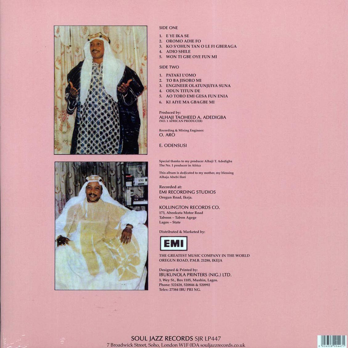 Alhaji Chief Prof. Kollington Ayinla & His Fuji '78 Organisation - Blessing (ltd. ed.) - Vinyl LP, LP