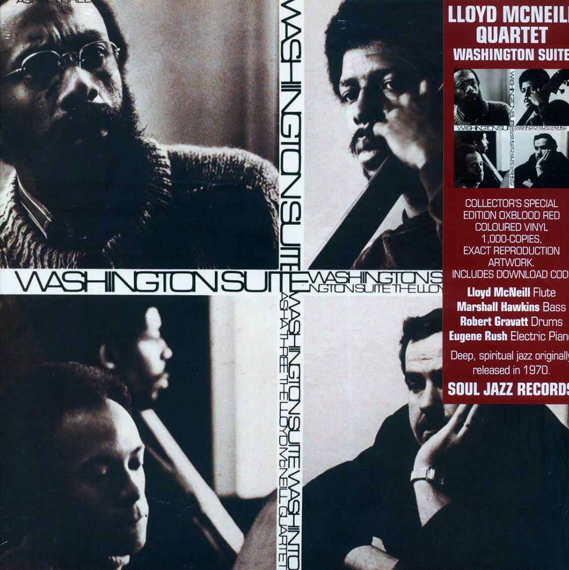 The Lloyd McNeill Quartet - Washington Suite (ltd. ed.) (red vinyl) - Vinyl LP