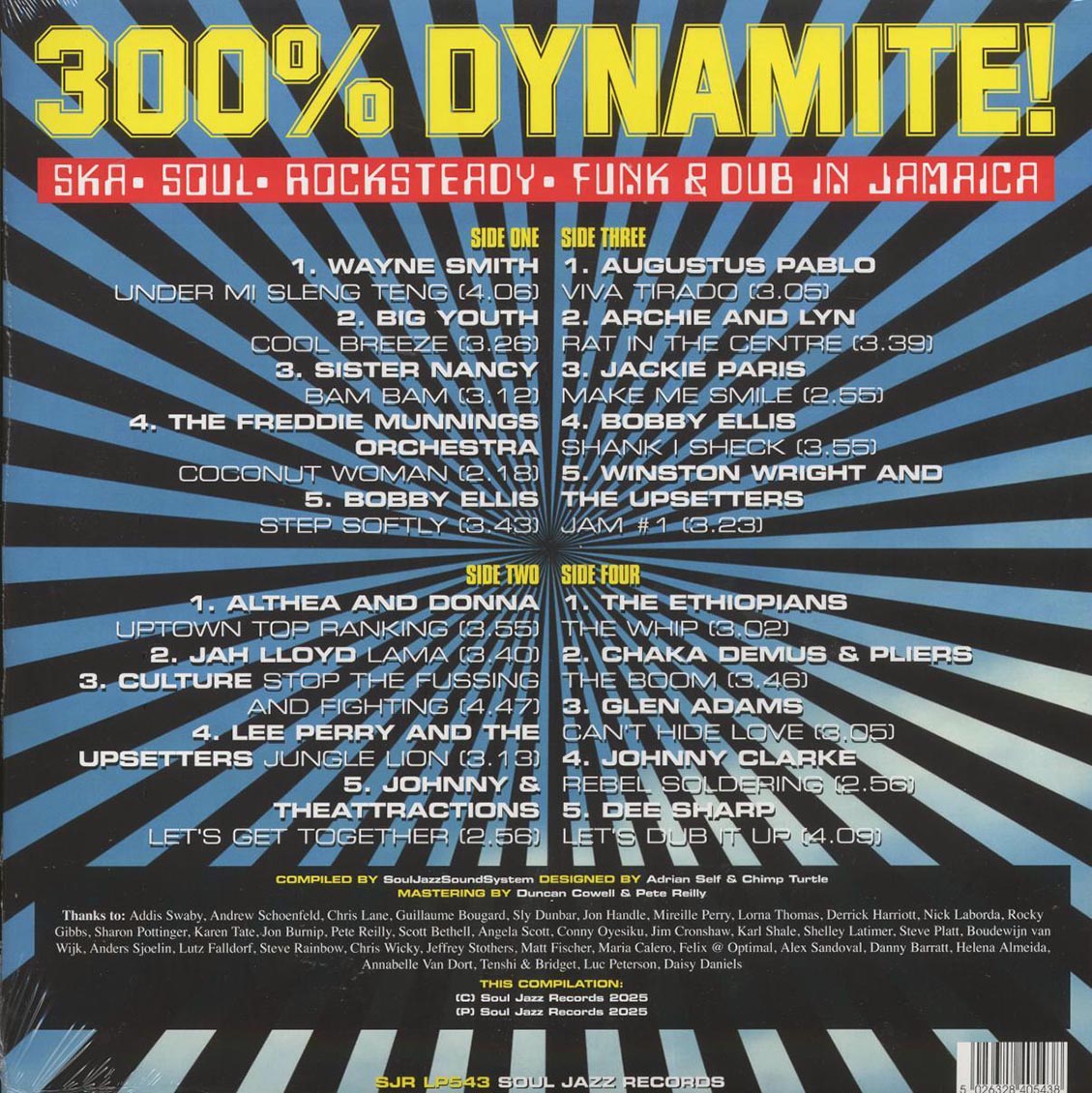 The Ethiopians, Sister Nancy, Althea & DOnna, Lee Perry, Culture, Etc. - 300% Dynamite!: Ska, Soul, Rocksteady, Funk & Dub In Jamaica (2xLP) - Vinyl LP, LP