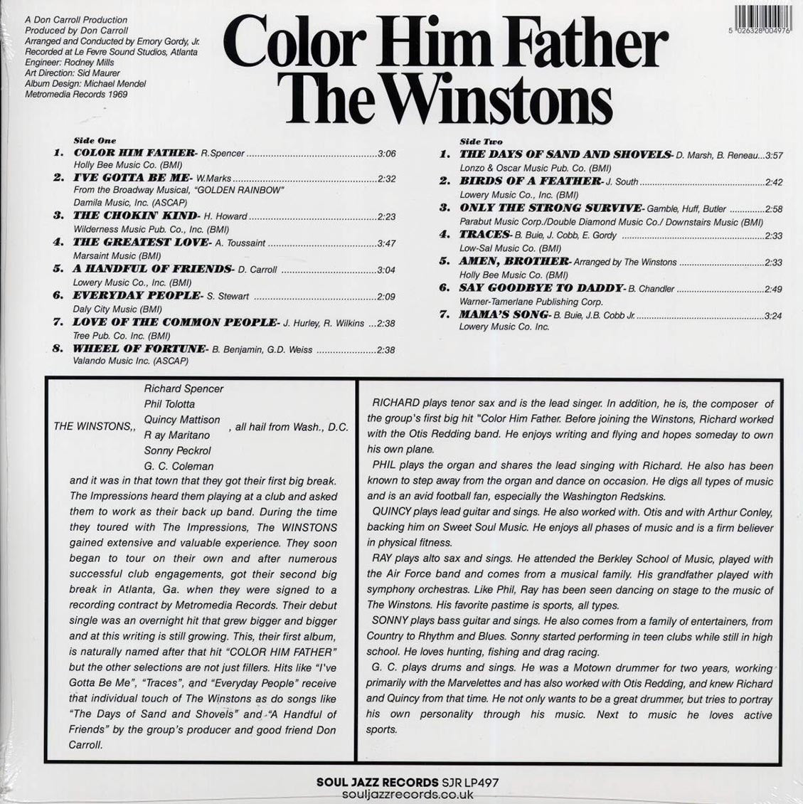 The Winstons - Color Him Father (+4 bonus tracks) (ltd. ed.) (2xLP) - Vinyl LP, LP