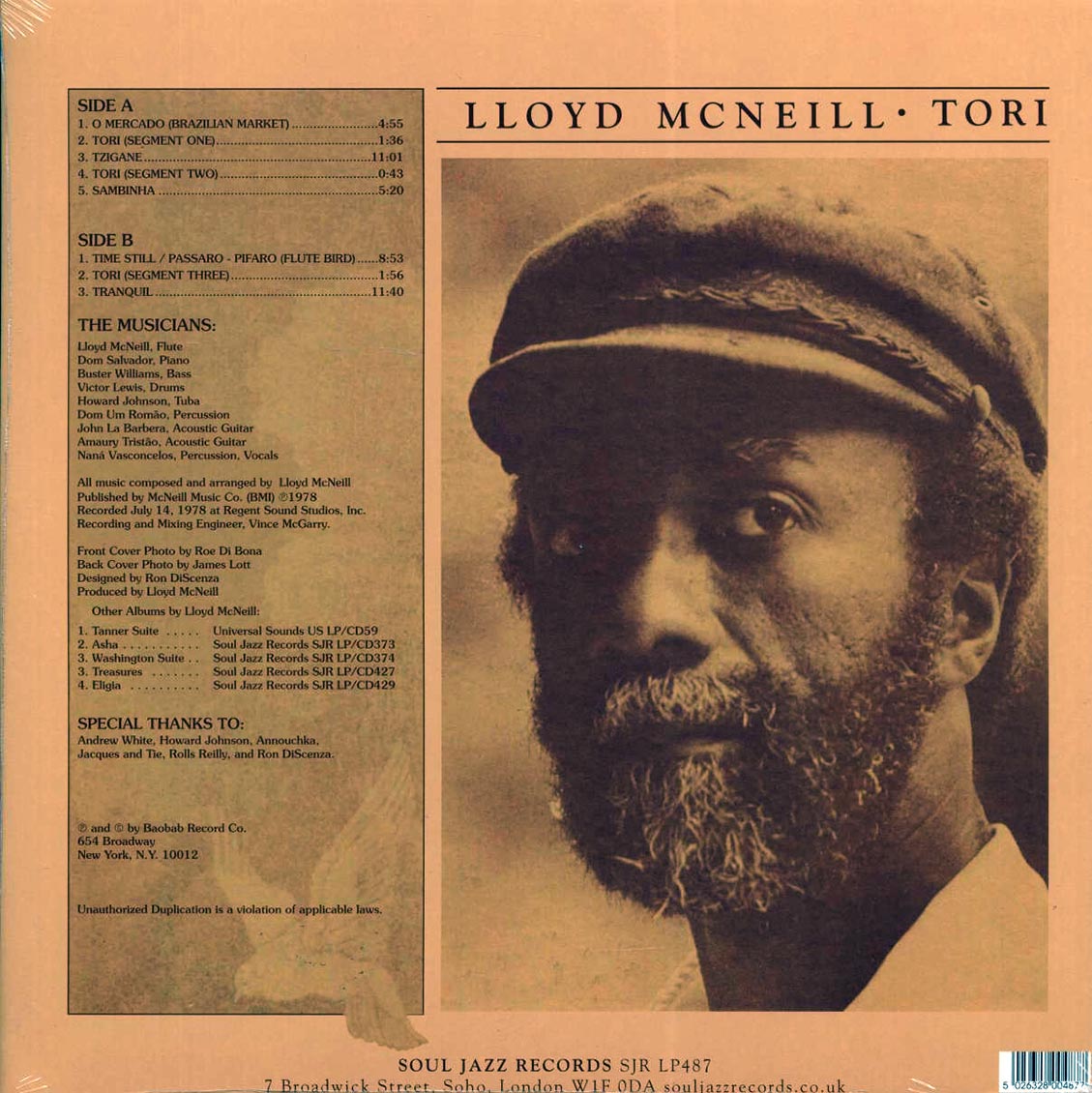 Lloyd McNeill - Tori (ltd. ed.) - Vinyl LP, LP