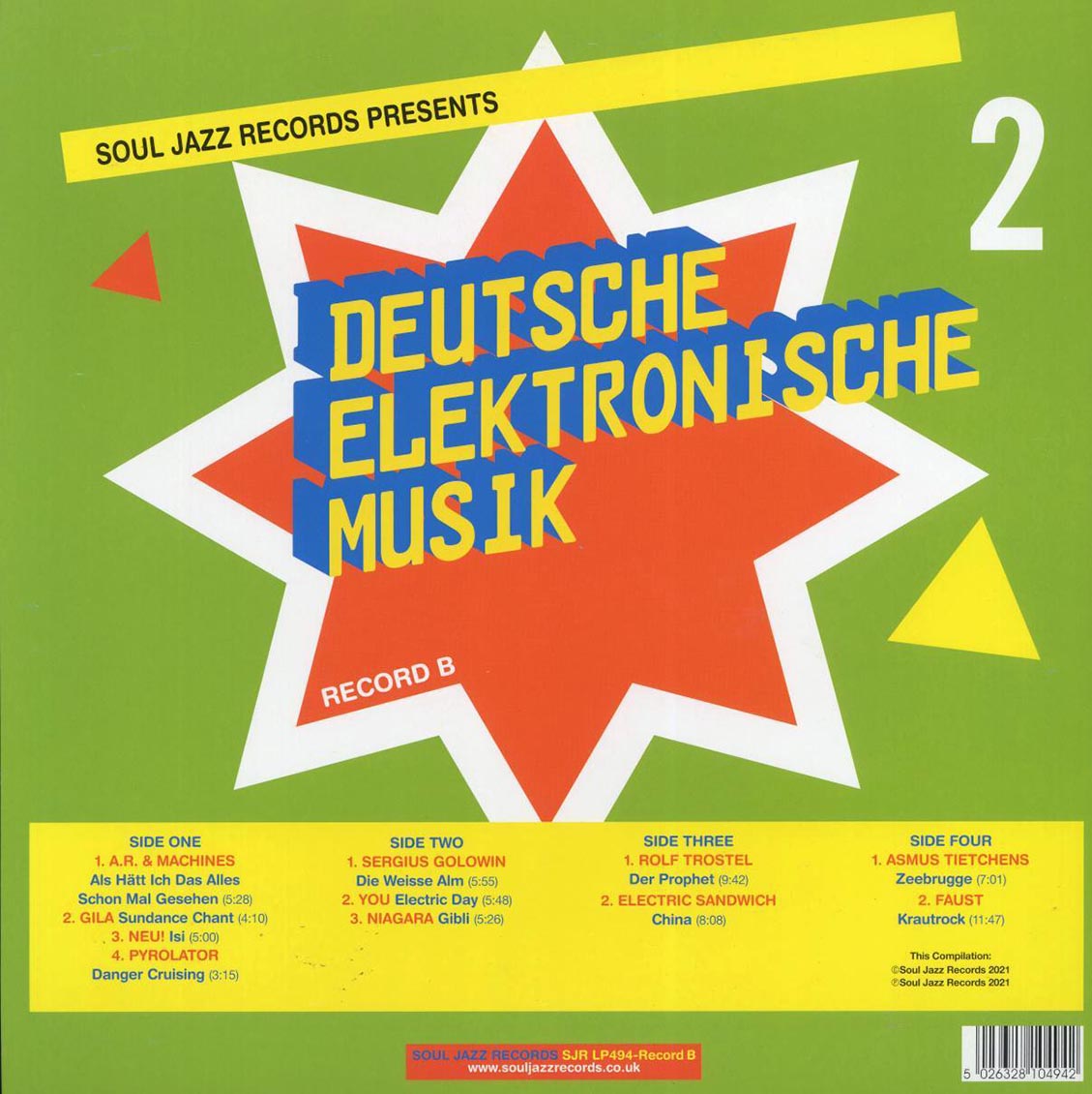 Various - Deutsche Elektronische Musik 2 Record B: Experimental German Rock And Electronic Musik 1971-83 (2xLP) - Vinyl LP, LP