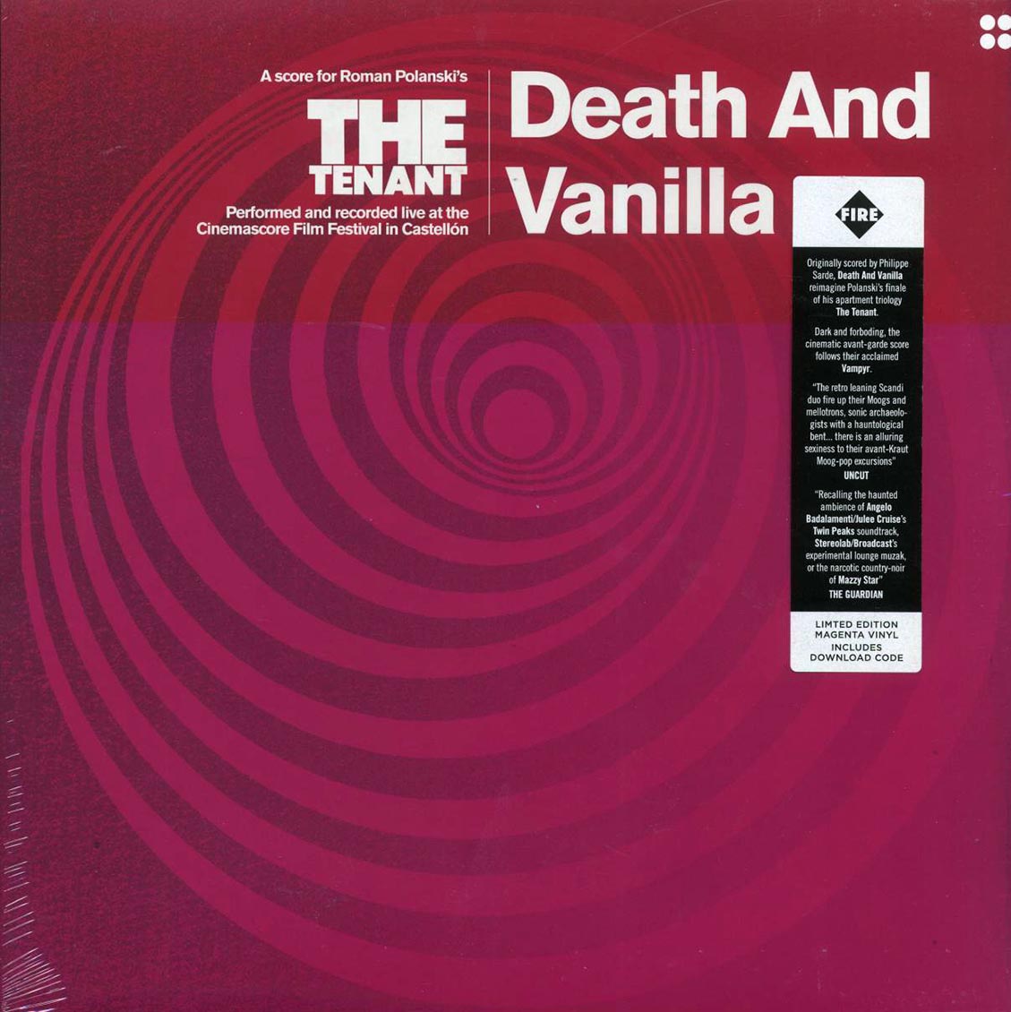 Death And Vanilla - A Score For Roman Polanski's The Tenant (ltd. ed.) (magenta vinyl) - Vinyl LP