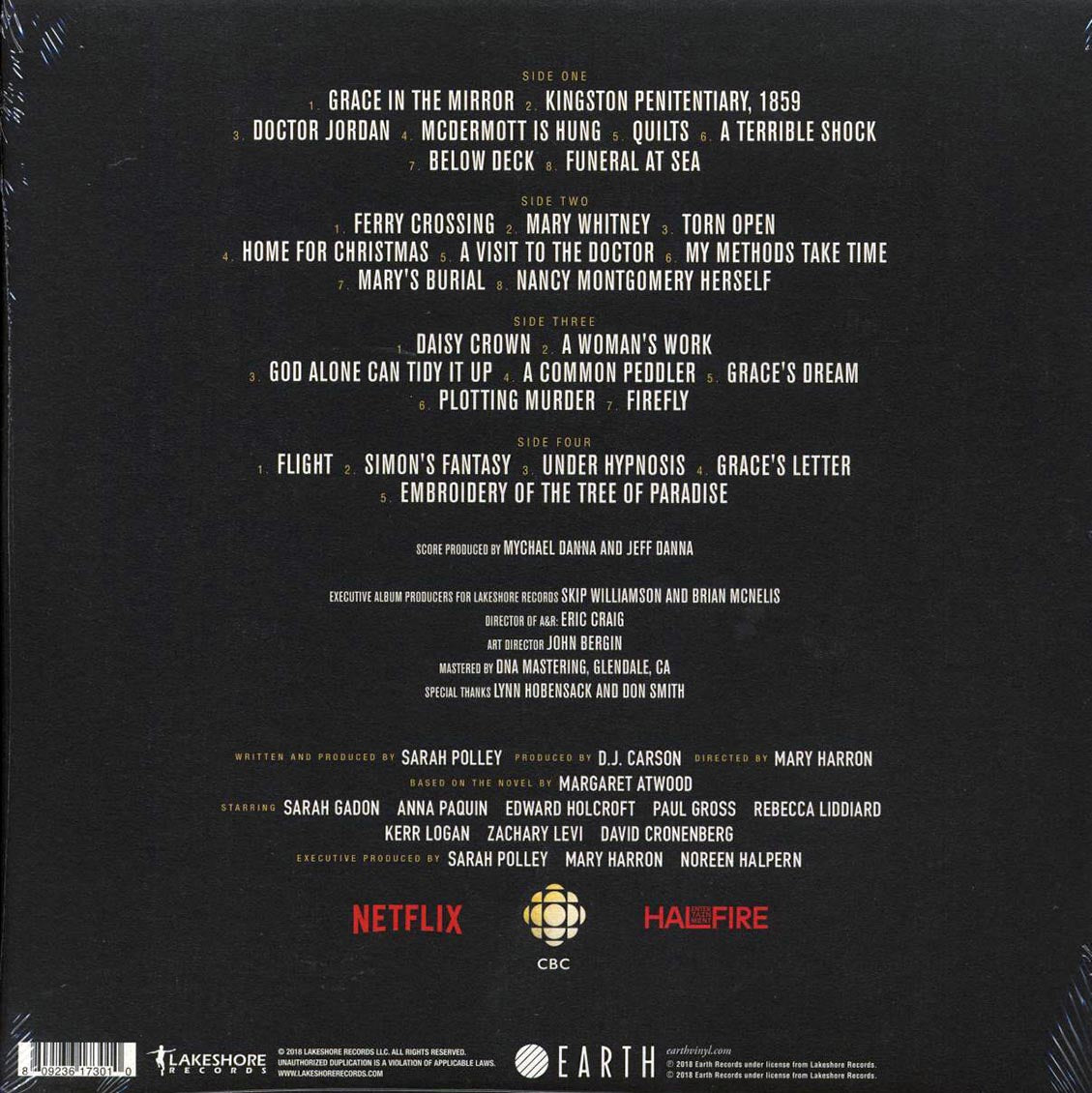 Mychael Danna And Jeff Danna - Alias Grace: Original Mini-Series Soundtrack (ltd. ed.) (2xLP) - Vinyl LP, LP