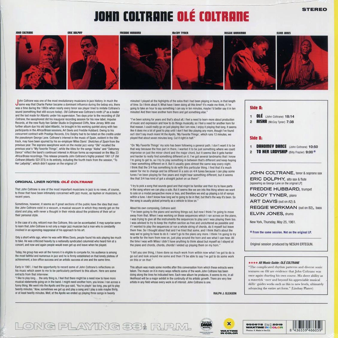 John Coltrane - Ole: The Complete Session (+bonus track) (ltd. ed.) (180g) (yellow vinyl) - Vinyl LP, LP