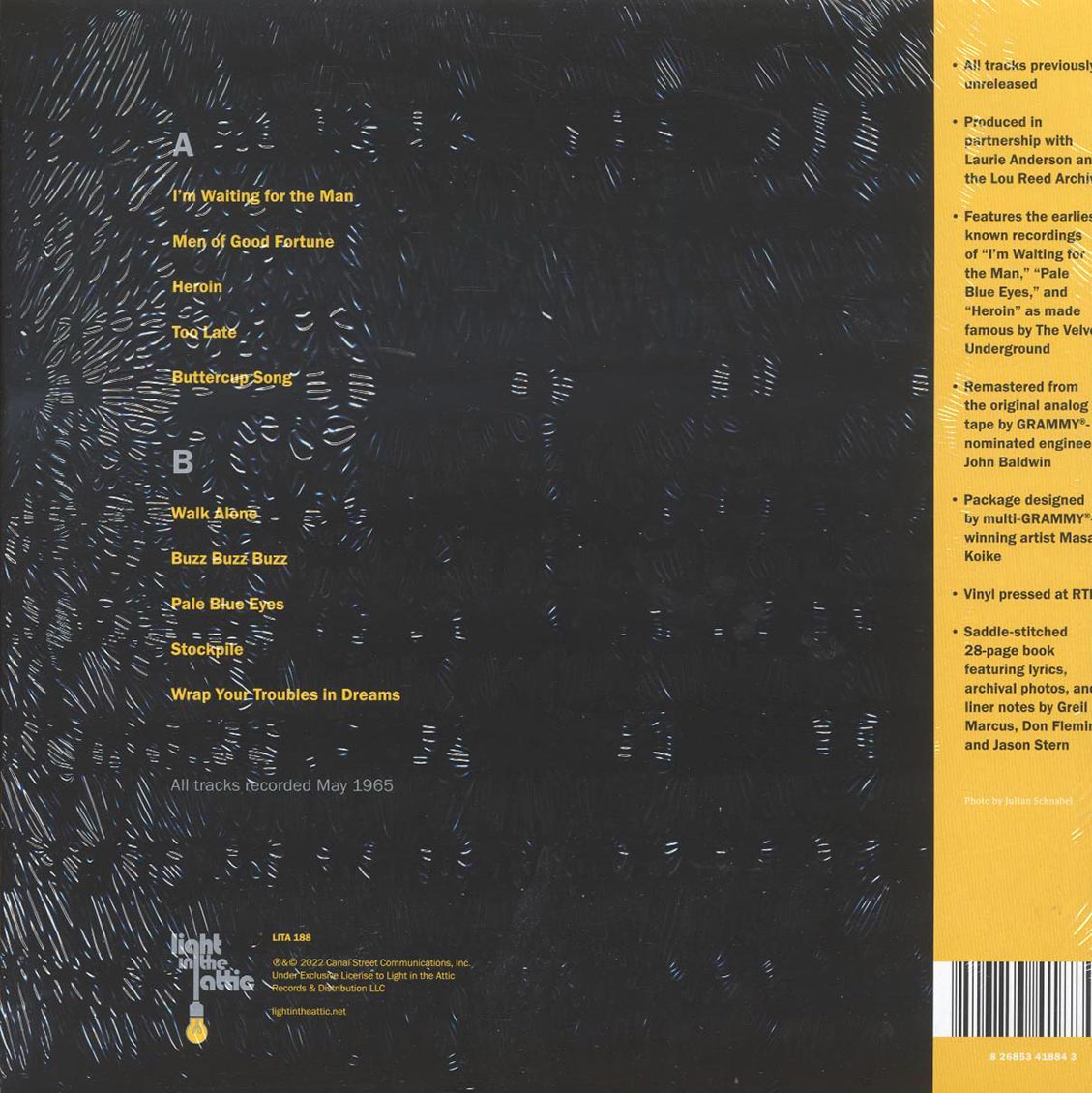 Lou Reed - Words & Music, May 1965 (silver metallic vinyl) (RTI press) - Vinyl LP, LP