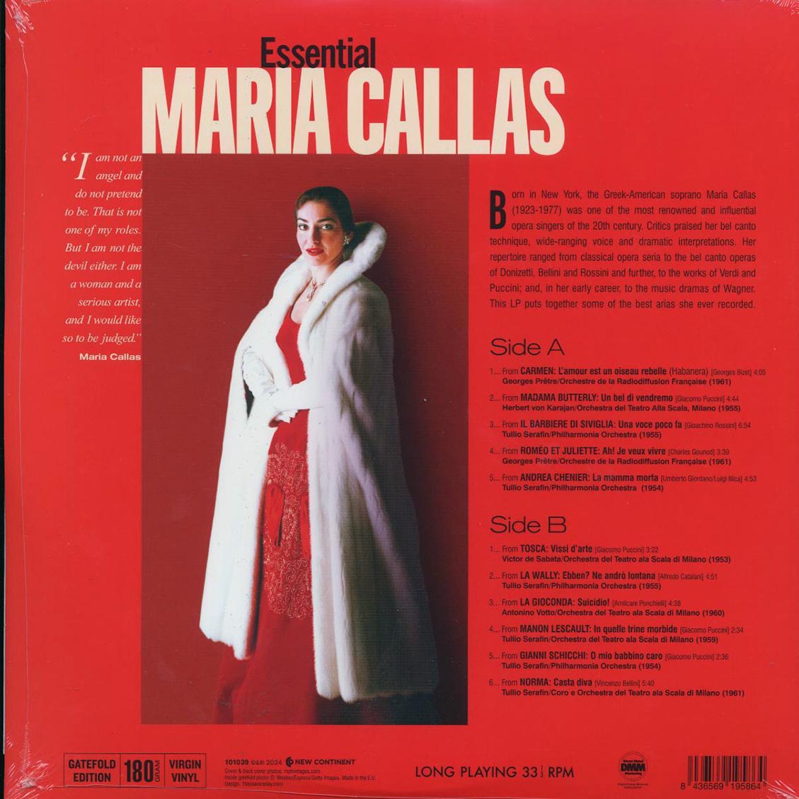 Maria Callas - Essential Maria Callas (180g) - Vinyl LP, LP