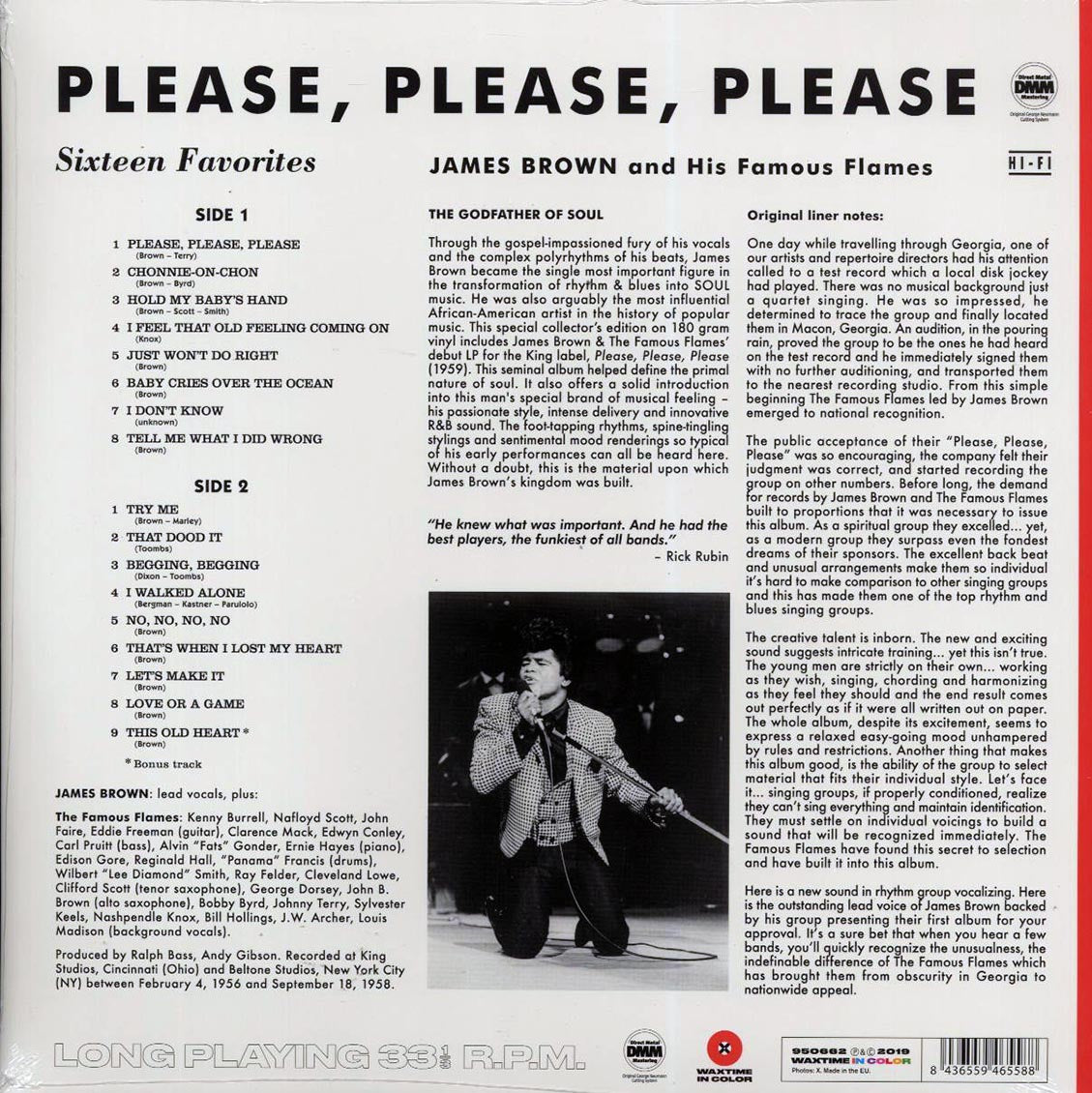James Brown & The Famous Flames - Please, Please, Please (+bonus track) (ltd. ed.) (180g) (red vinyl) - Vinyl LP, LP