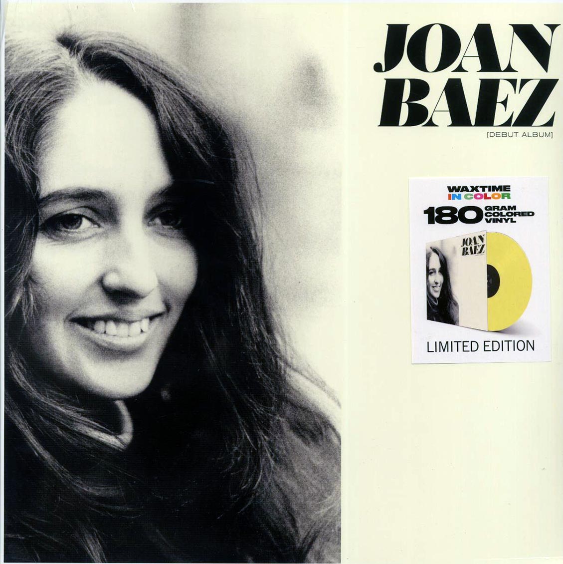 Joan Baez - Joan Baez (Debut Album) (+2 bonus tracks) (ltd. ed.) (yellow vinyl) - Vinyl LP