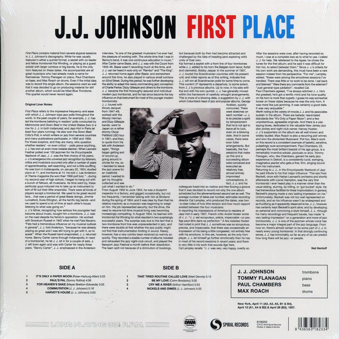 JJ Johnson - First Place (ltd. ed.) (180g) (remastered) - Vinyl LP, LP