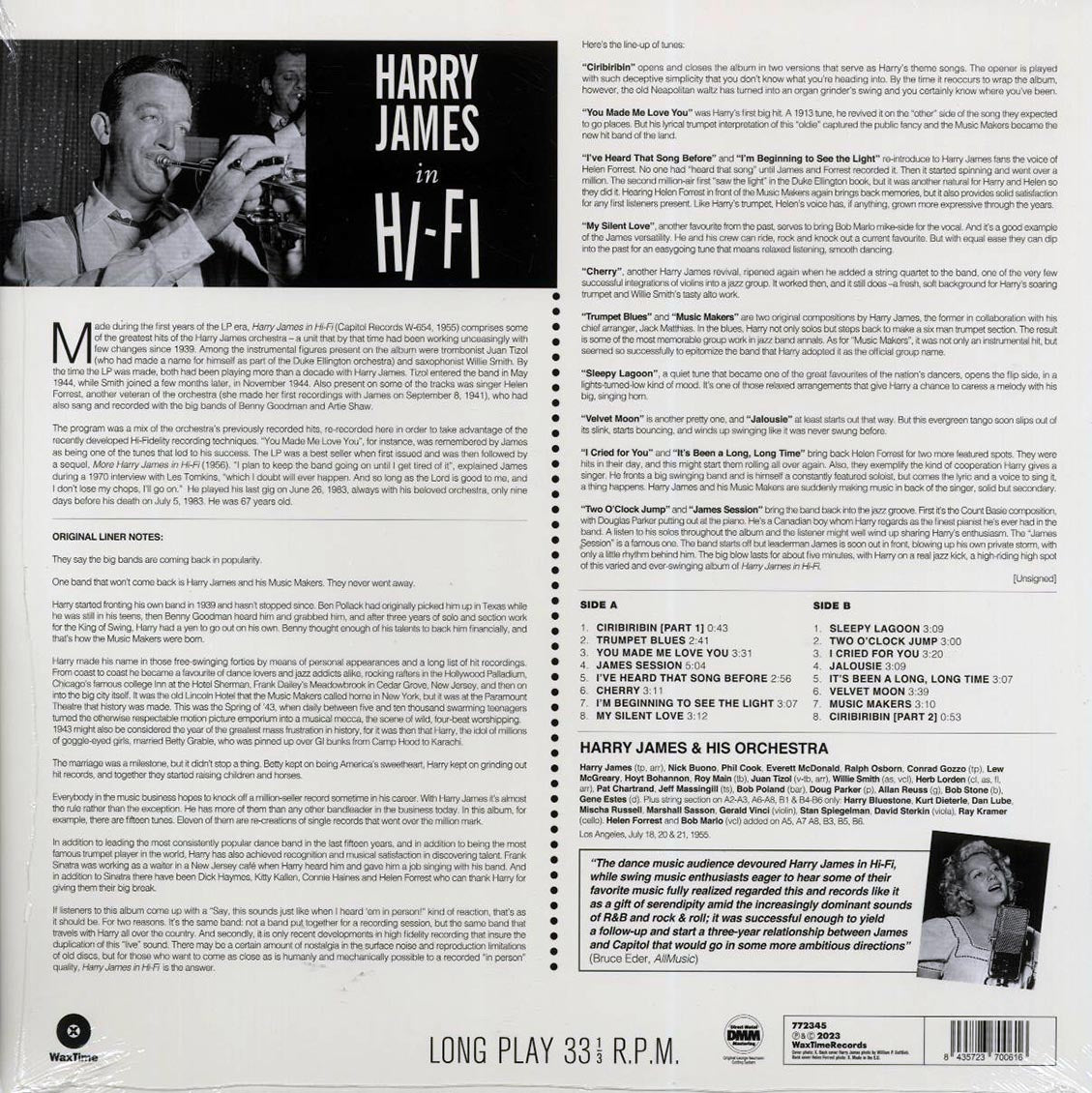 Harry James - Harry James in Hi-Fi (ltd. ed.) (180g) (remastered) - Vinyl LP, LP