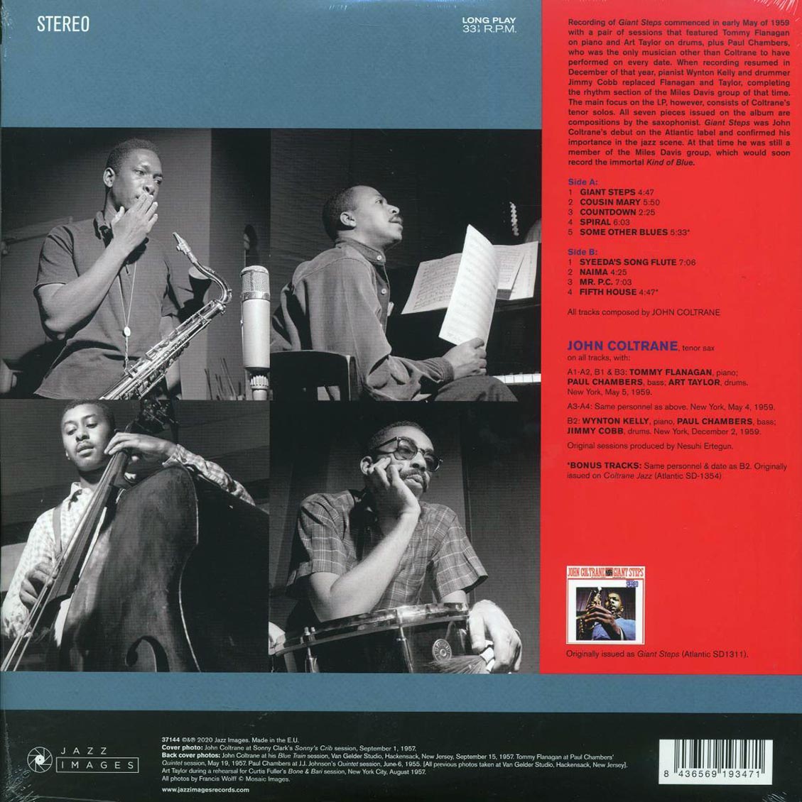 John Coltrane - Giant Steps (ltd. ed.) (180g) (remastered) - Vinyl LP, LP