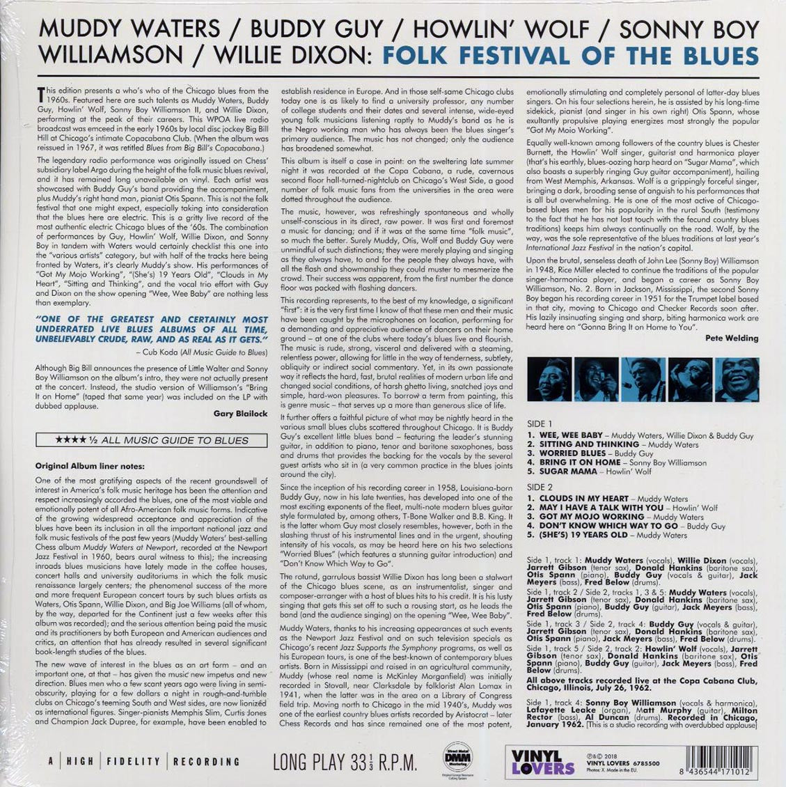 Muddy Waters, Buddy Guy, Howlin' Wolf, Sonny Boy Williamson - Folk Festival Of The Blues (ltd. ed.) (180g) - Vinyl LP, LP