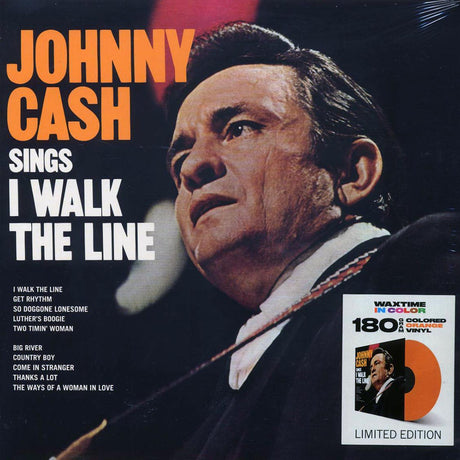 Johnny Cash - Sings I Walk The Line (+4 bonus tracks) (ltd. ed.) (180g) (orange vinyl) - Vinyl LP, LP