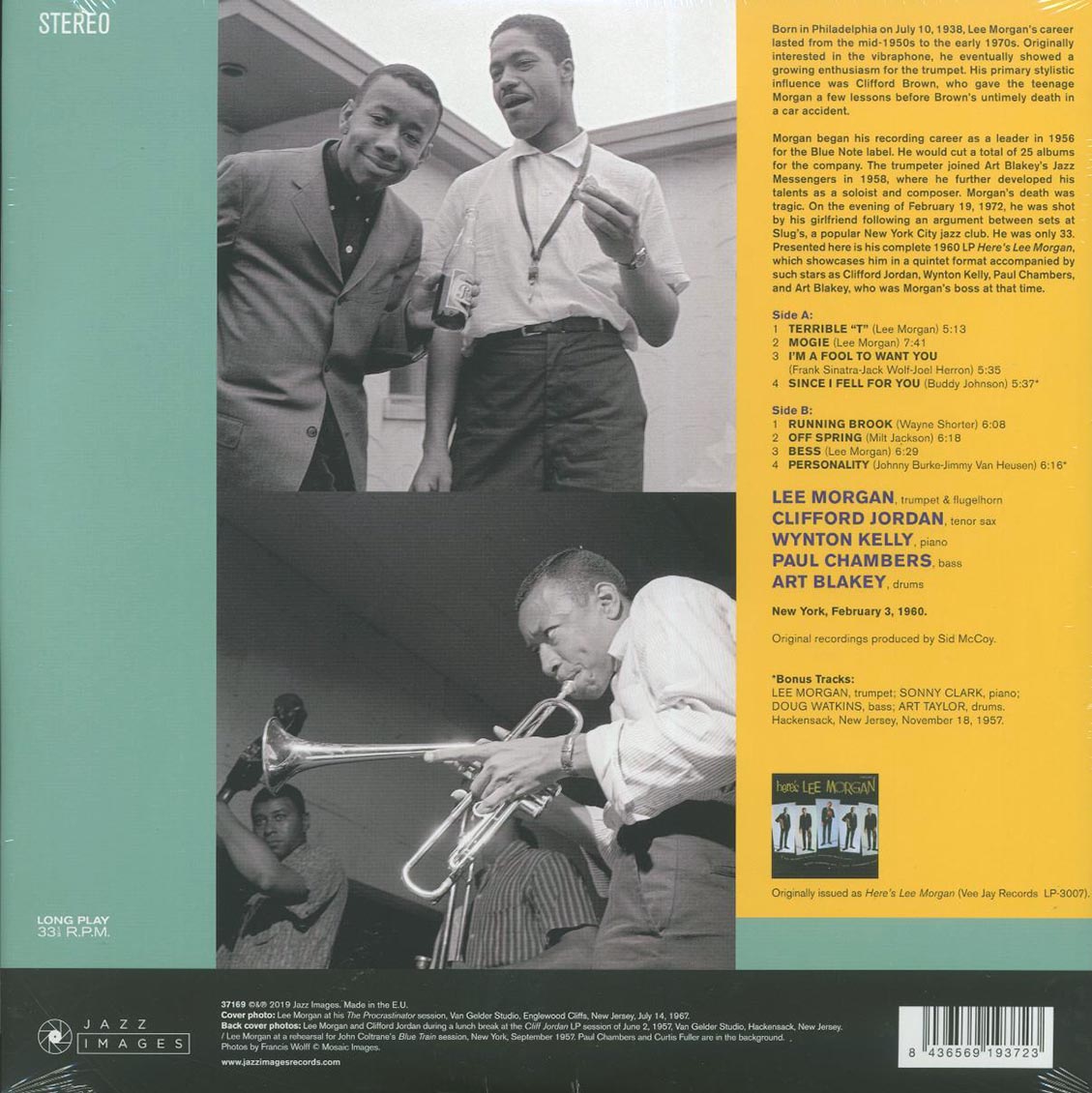 Lee Morgan - Here's Lee Morgan (+4 bonus tracks) (ltd. ed.) (180g) - Vinyl LP, LP