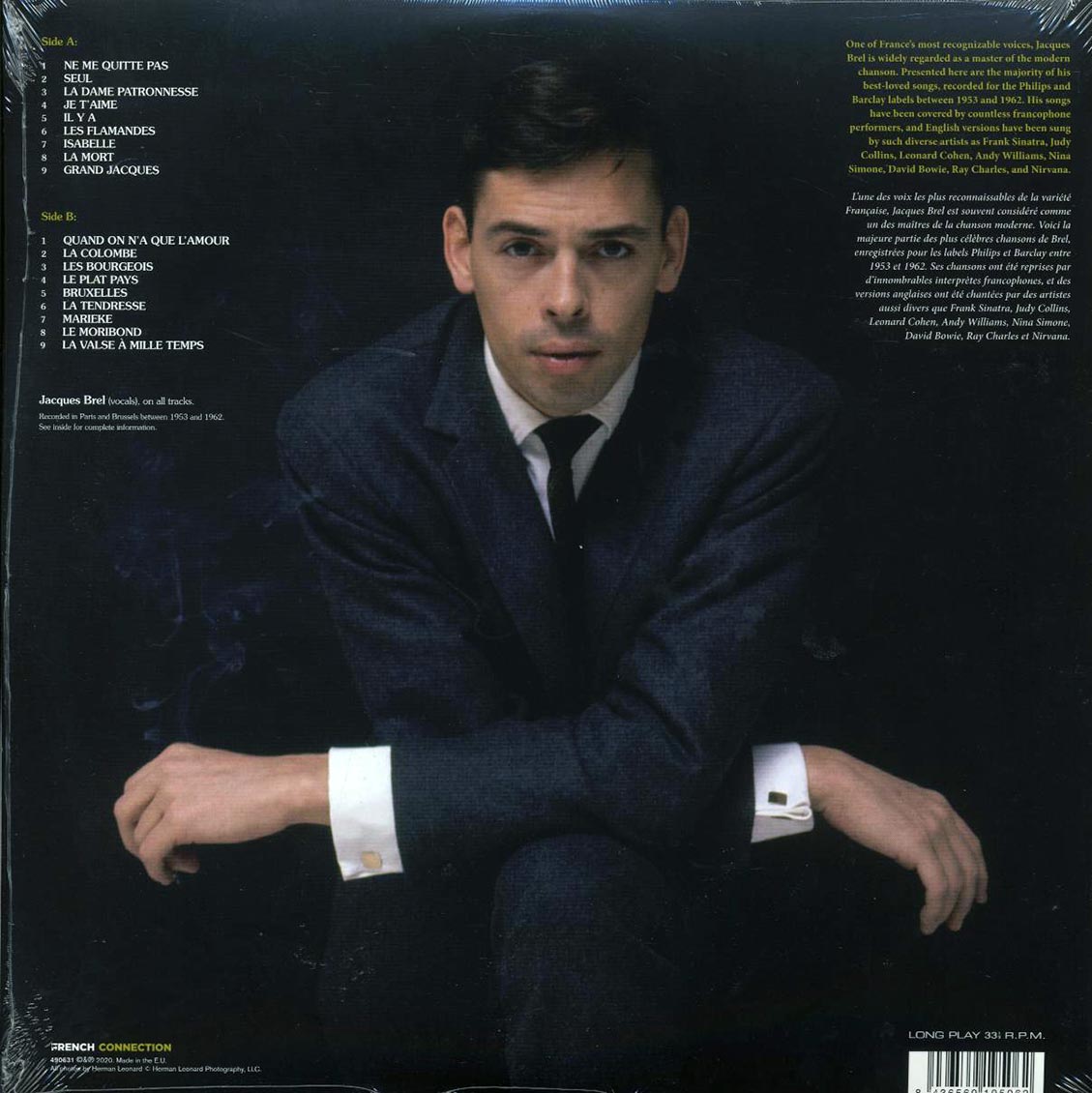 Jacques Brel - L'Essentiel De Jacques Brel (ltd. ed.) (180g) - Vinyl LP, LP