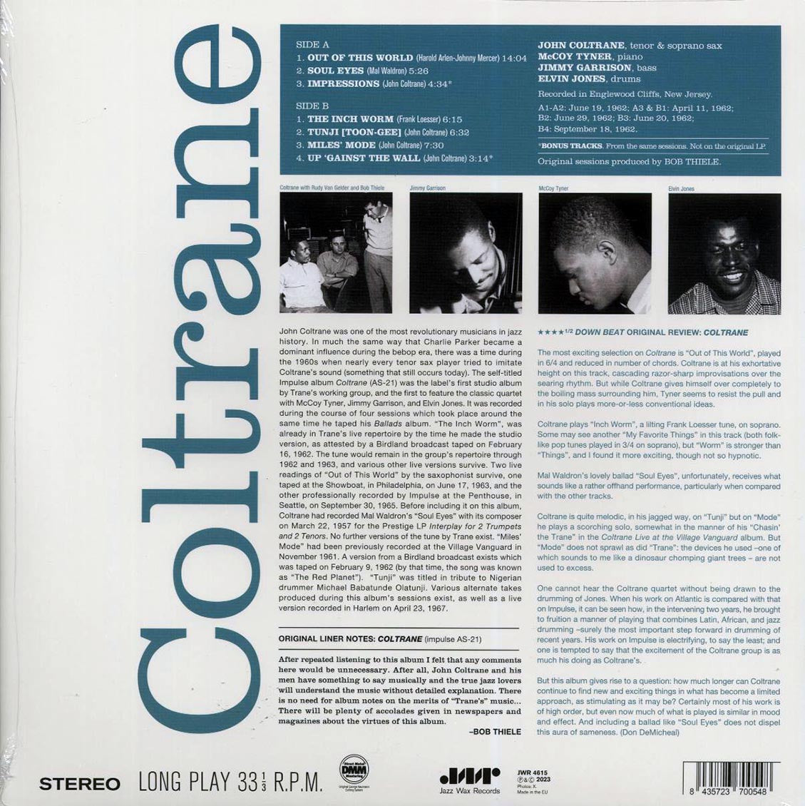 John Coltrane - Coltrane (+2 bonus tracks) (ltd. ed.) (180g) - Vinyl LP, LP