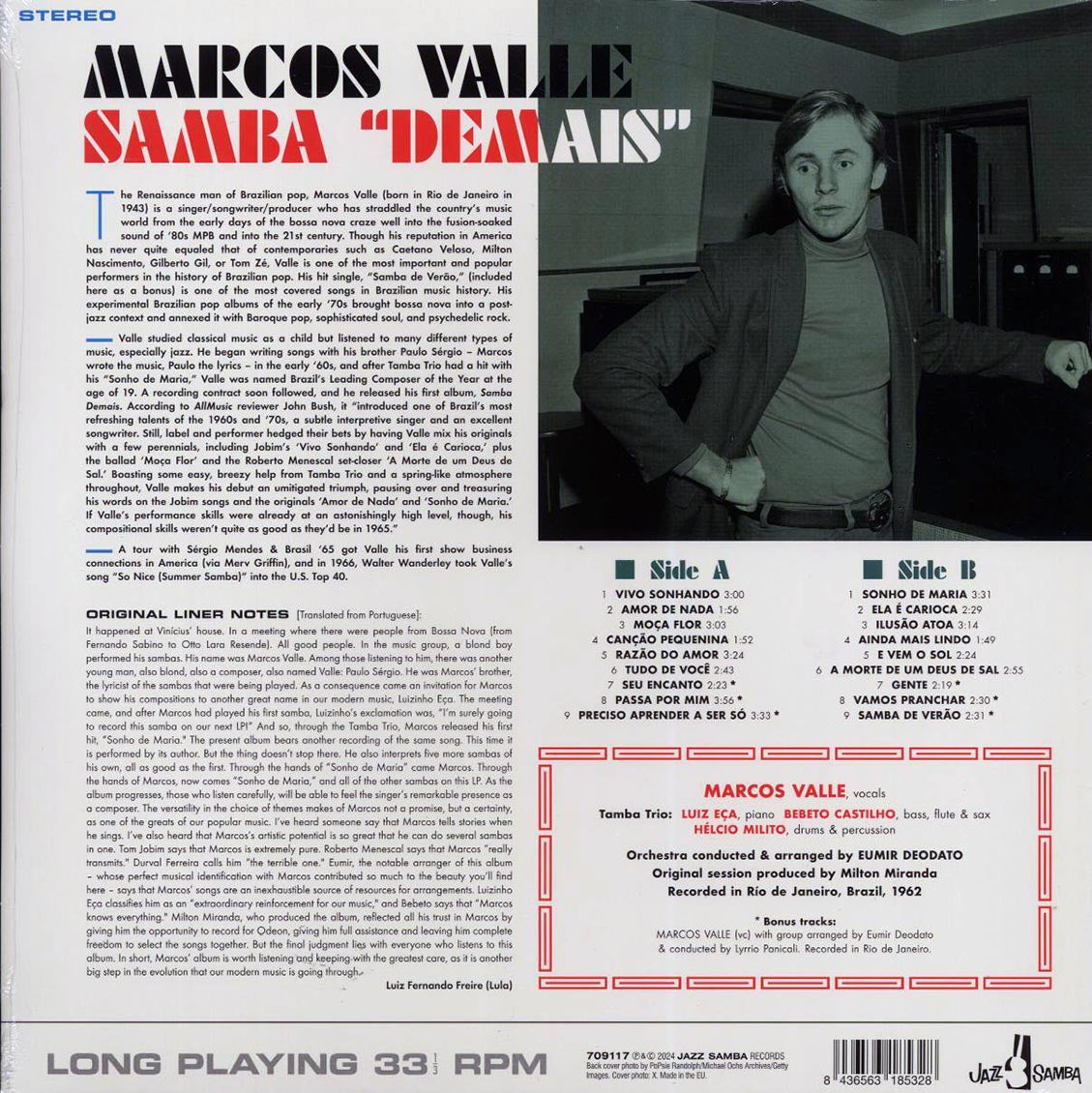 Marcos Valle - Samba Demais (+6 bonus tracks) (ltd. ed.) (180g) - Vinyl LP, LP