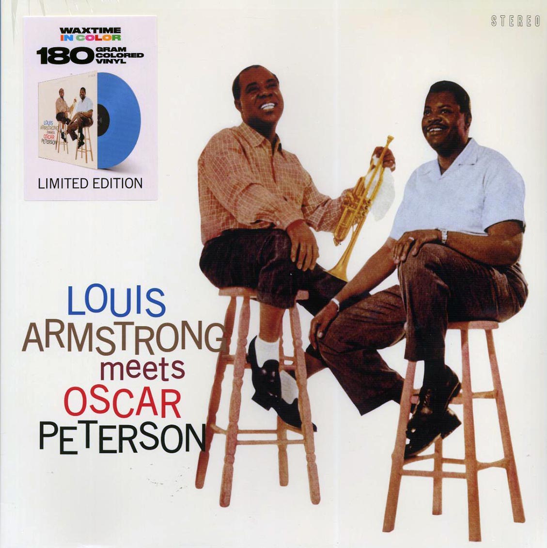 Louis Armstrong, Oscar Peterson - Louis Armstrong Meets Oscar Peterson (ltd. ed.) (180g) (blue vinyl) - Vinyl LP