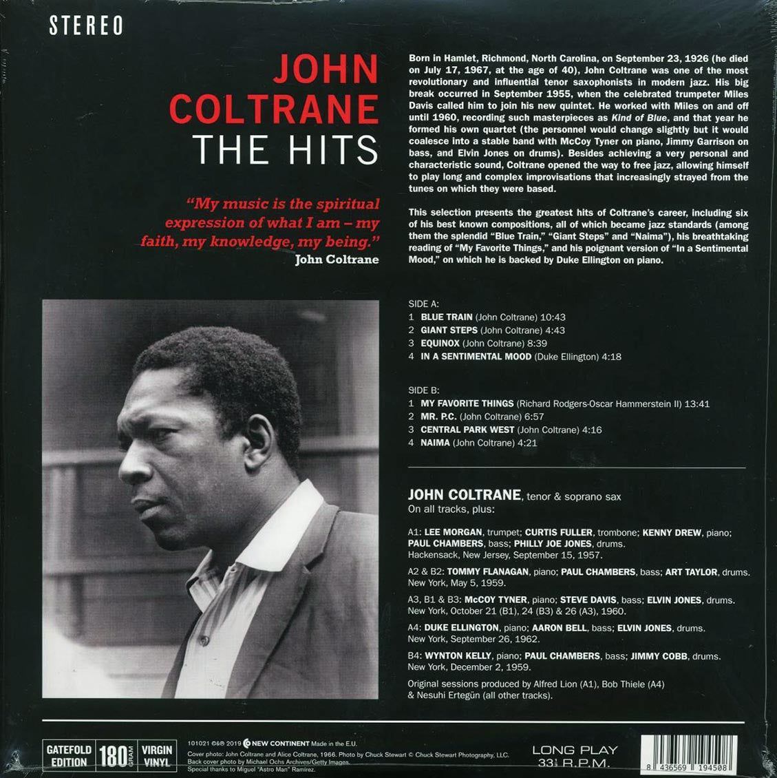 John Coltrane - The Hits (ltd. ed.) (180g) - Vinyl LP, LP
