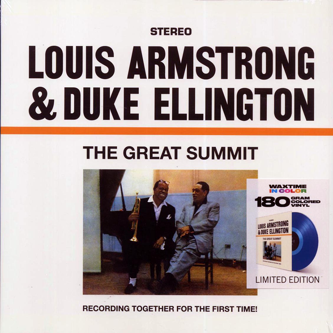 Louis Armstrong, Duke Ellington - The Great Summit (+bonus track) (ltd. ed.) (180g) (blue vinyl) - Vinyl LP