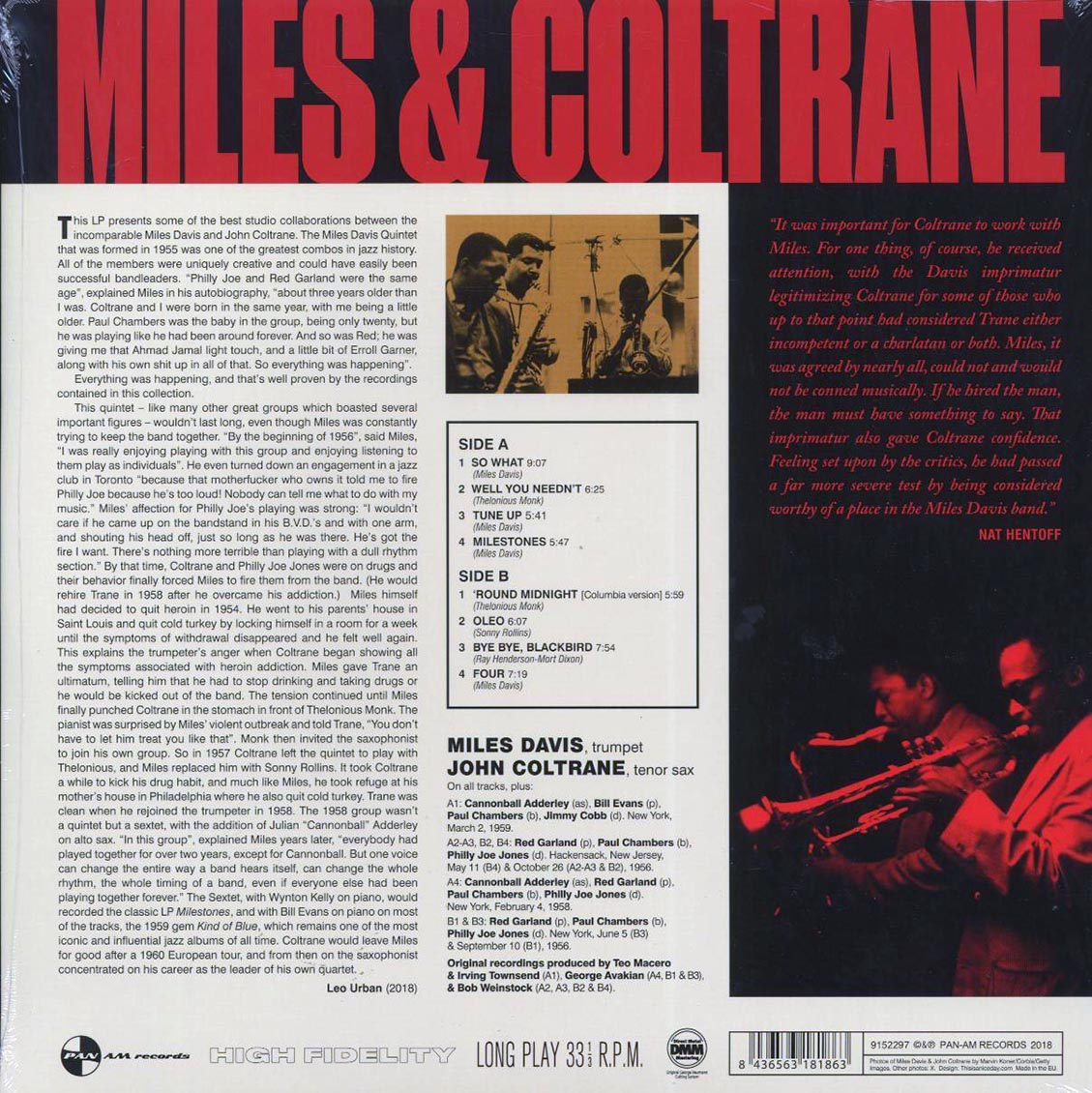 Miles Davis, John Coltrane - Miles & Coltrane (ltd. ed.) (180g) (remastered) - Vinyl LP, LP