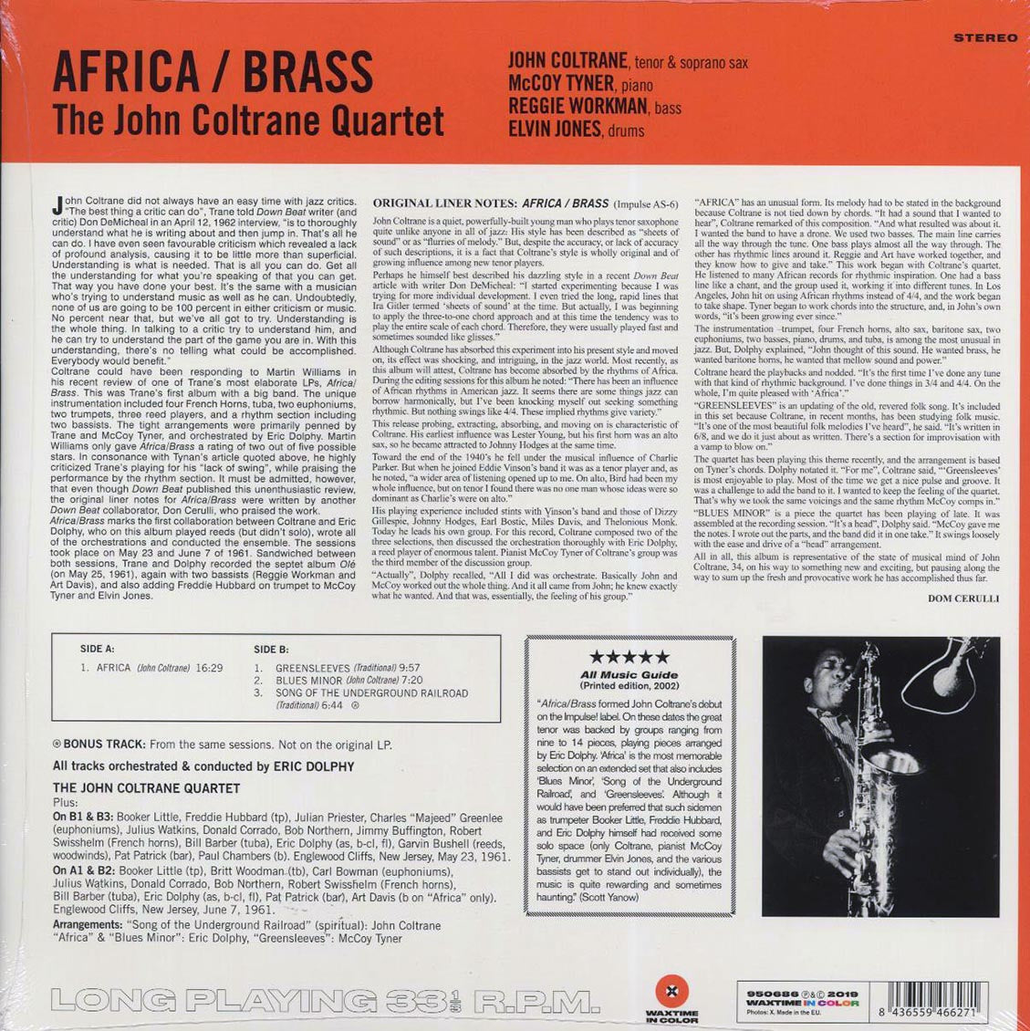 John Coltrane Quartet - Africa/Brass (+bonus track) (ltd. ed.) (180g) (orange vinyl) - Vinyl LP, LP