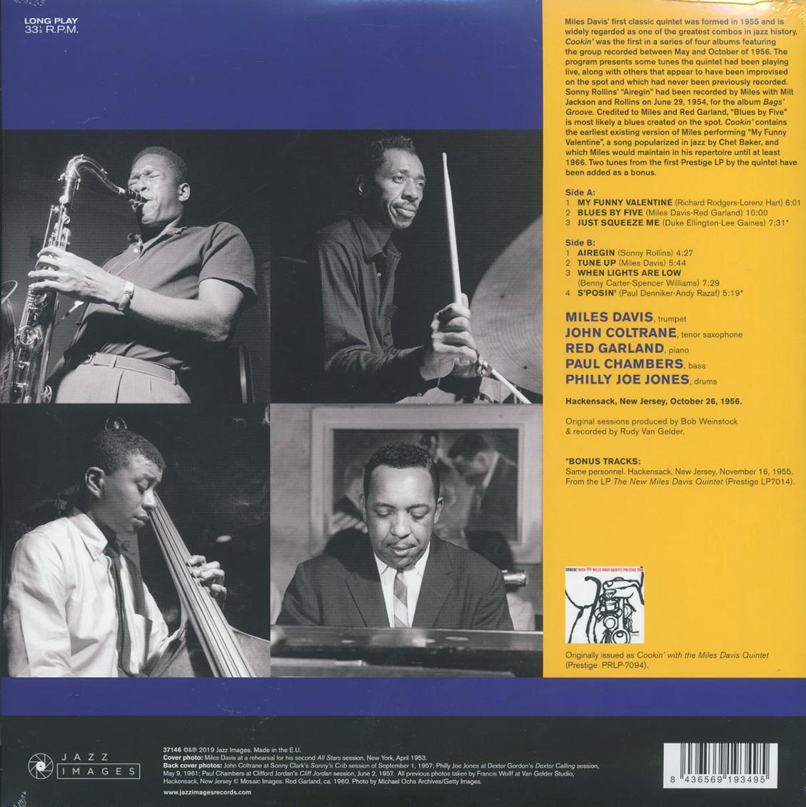 Miles Davis - Cookin' (+2 bonus tracks) (ltd. ed.) (180g) - Vinyl LP, LP